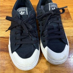 Adidas Classic Black Canvas Sneakers